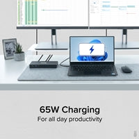 Plugable USB-C Dual HDMI Dock 4K 60Hz 65W PD Desktop Station Plugable USB-C Dual HDMI Dock 4K 60Hz 65W PD Desktop Station